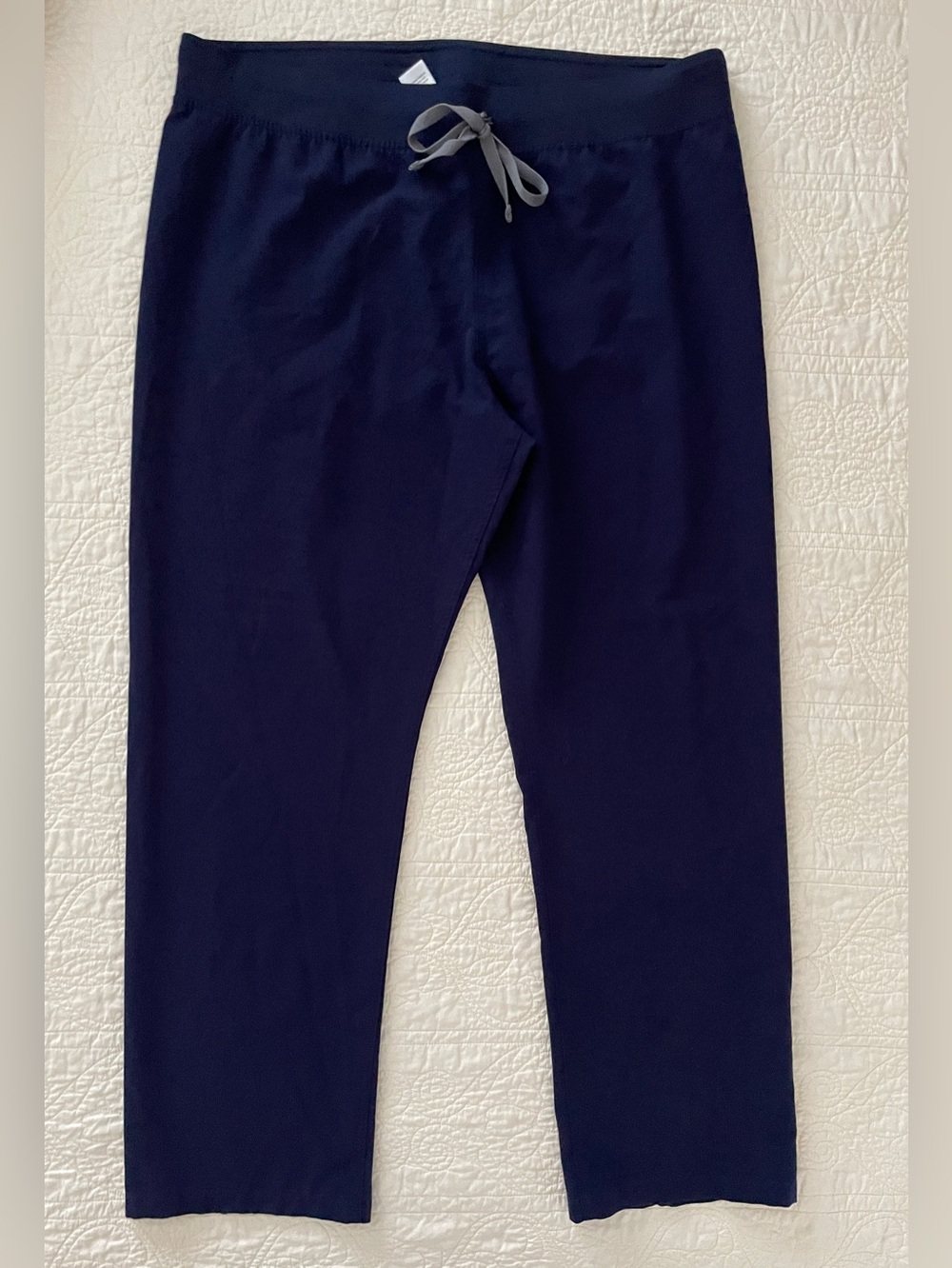 FIGS Technical Collection Women's Scrub Pants Size XL Blue Drawstring